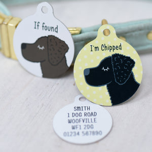 Curly Coated Retriever Personalised  Dog Tag
