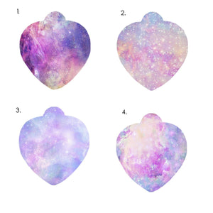 Personalised Dog ID Tag Pastel Universe Heart  - Hoobynoo - Personalised Pet Tags and Gifts