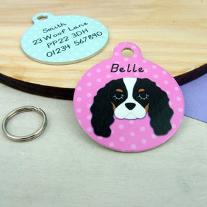 Personalised Cavalier King Charles Spaniel Pet ID Tag  - Hoobynoo - Personalised Pet Tags and Gifts