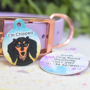 Personalised Dachshund Dog Tag - Summer Ink Paper