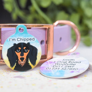 Personalised Dachshund Dog Tag - Summer Ink Paper