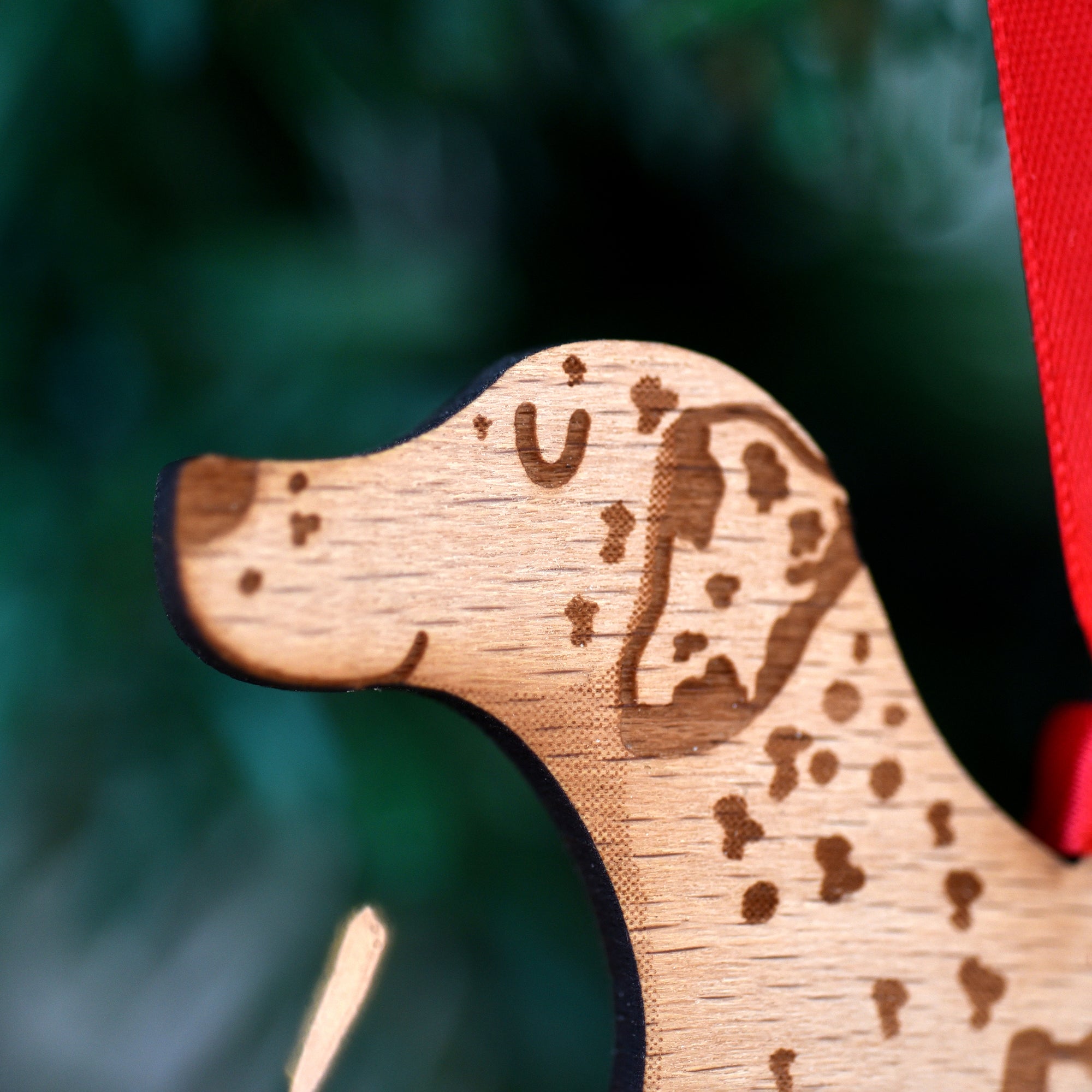 Dog Christmas Decoration - Dalmatian - Solid Wood
