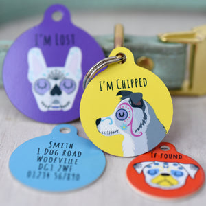 Dog Tag Personalised - Day of the Dead