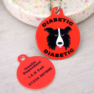 Dog Tag Personalised - Diabetic