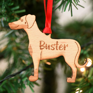 Dog Christmas Decoration - Doberman - Solid Wood