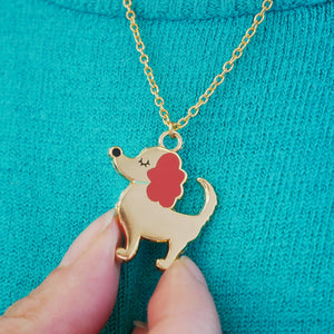 Cute Dog Charm Necklace  - Hoobynoo - Personalised Pet Tags and Gifts