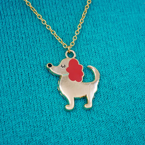 Cute Dog Charm Necklace  - Hoobynoo - Personalised Pet Tags and Gifts