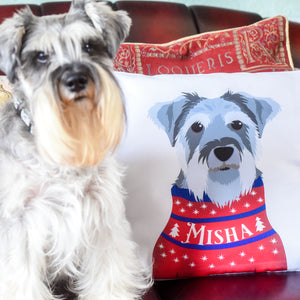 Dog Breed Christmas Jumper Cushion Cover