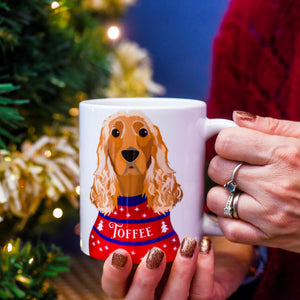 Dog Christmas Jumper Personalised Mug