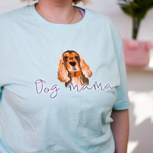 Personalised Dog Mama T-shirt