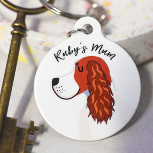 Personalised Dog Mum Keyring
