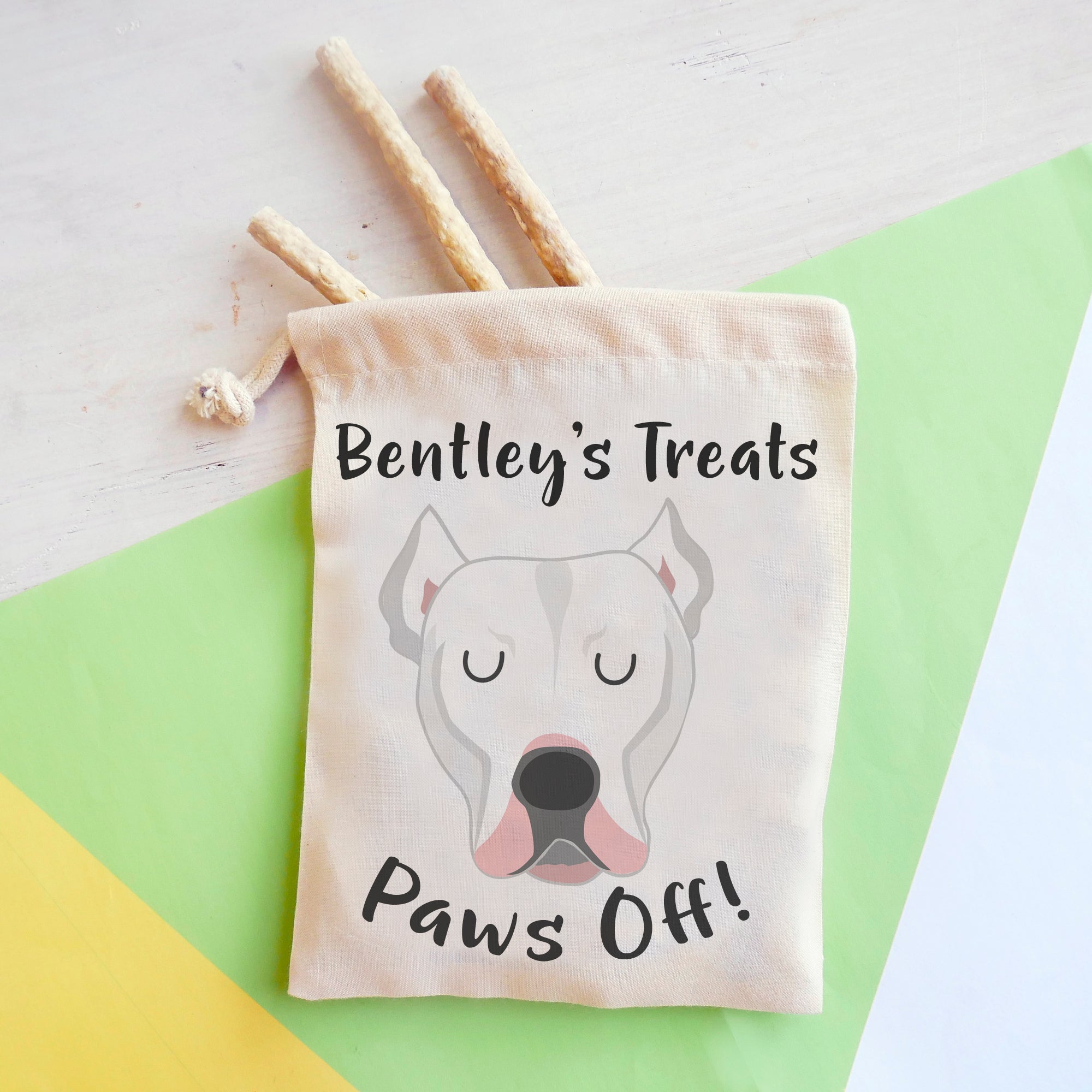 Dogo Argentino Personalised Treat Training Bag  - Hoobynoo - Personalised Pet Tags and Gifts
