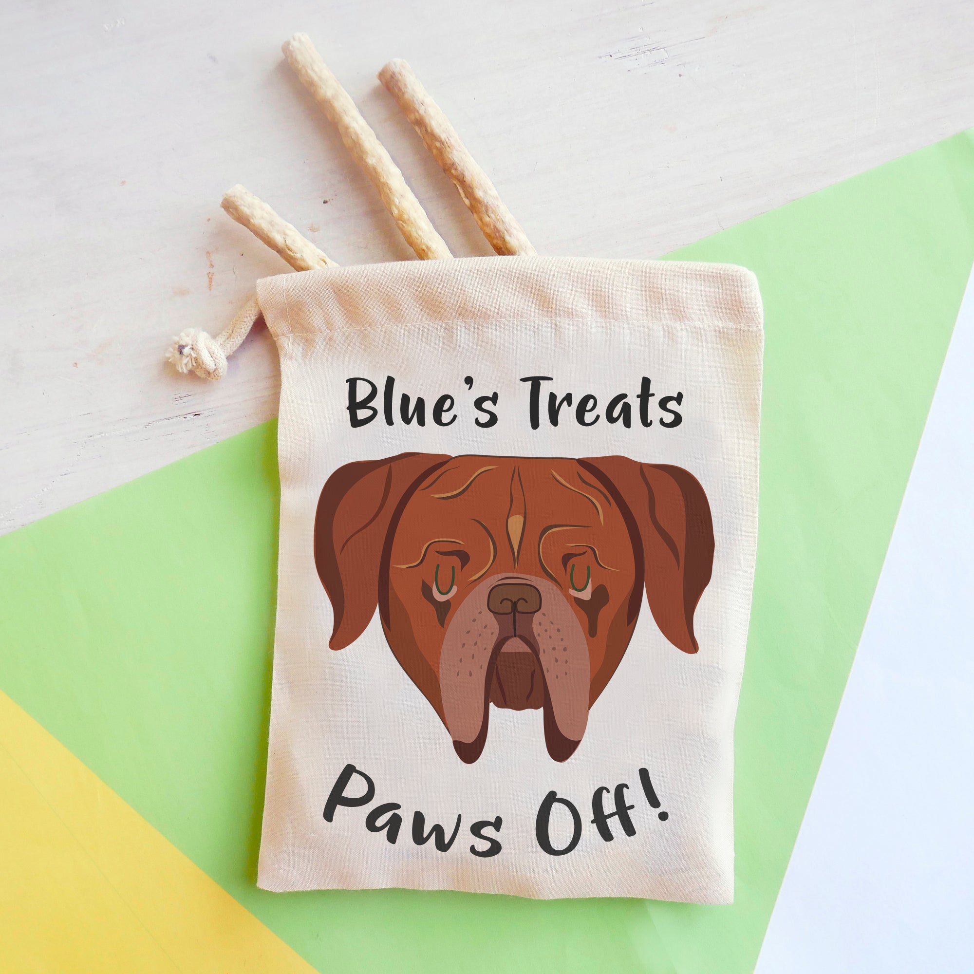 Dogue De Bordeaux Personalised Treat Training Bag  - Hoobynoo - Personalised Pet Tags and Gifts