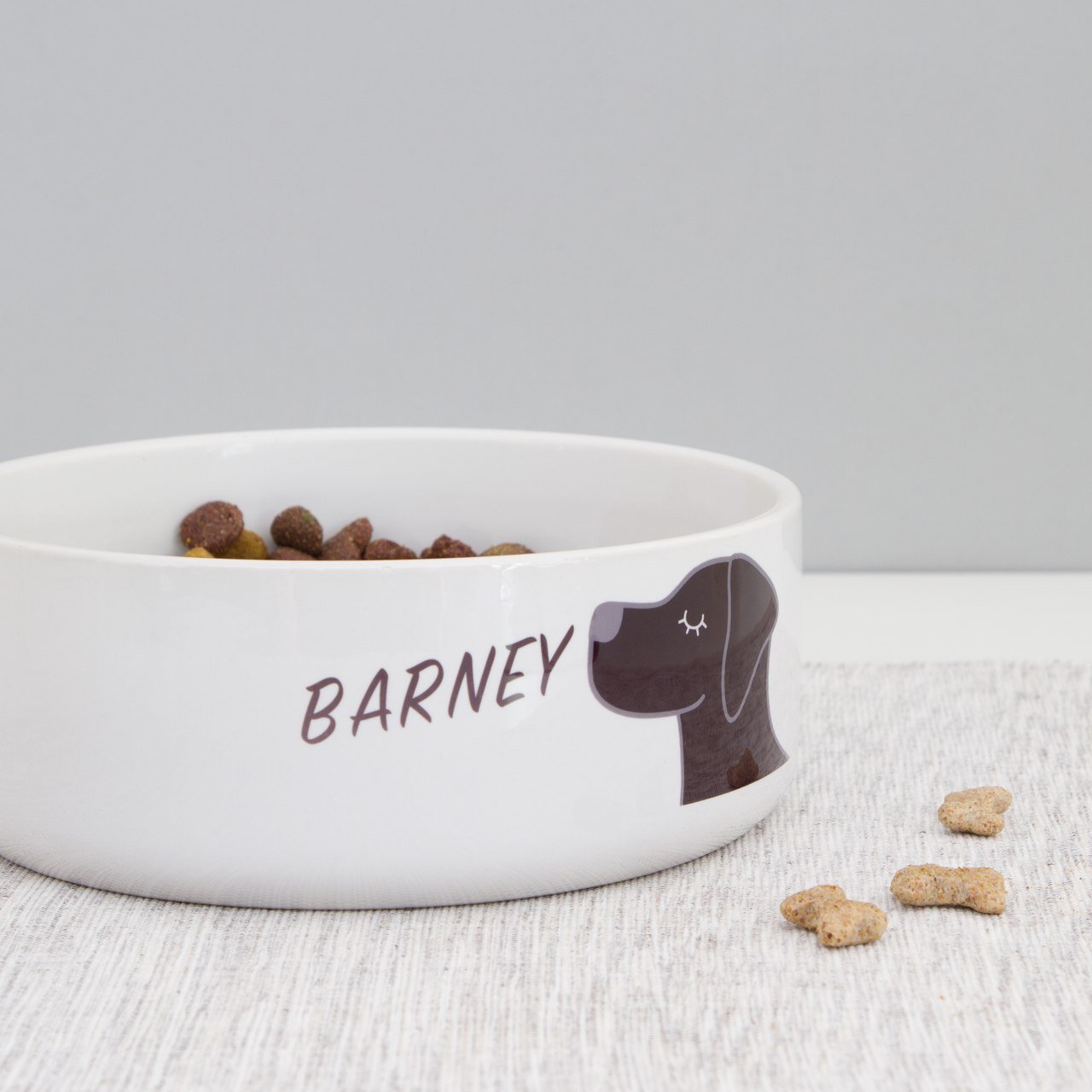 Personalised Ceramic Dog Bowl  - Hoobynoo - Personalised Pet Tags and Gifts