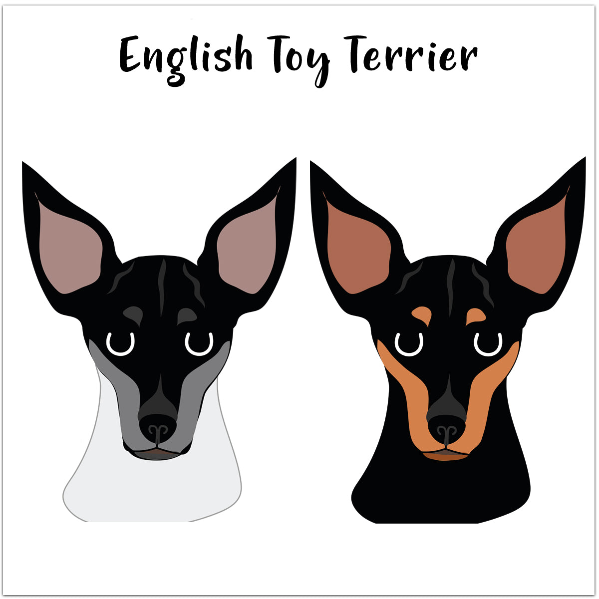 English Toy Terrier Personalised Christmas Present Sack  - Hoobynoo - Personalised Pet Tags and Gifts