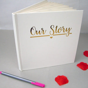 Our Story - Couples Memory Book  - Hoobynoo - Personalised Pet Tags and Gifts
