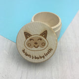 Personalised Cat Tooth Keepsake Box  - Hoobynoo - Personalised Pet Tags and Gifts