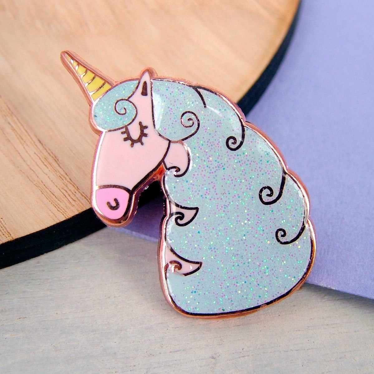 Unicorn Enamel Pin  - Hoobynoo - Personalised Pet Tags and Gifts