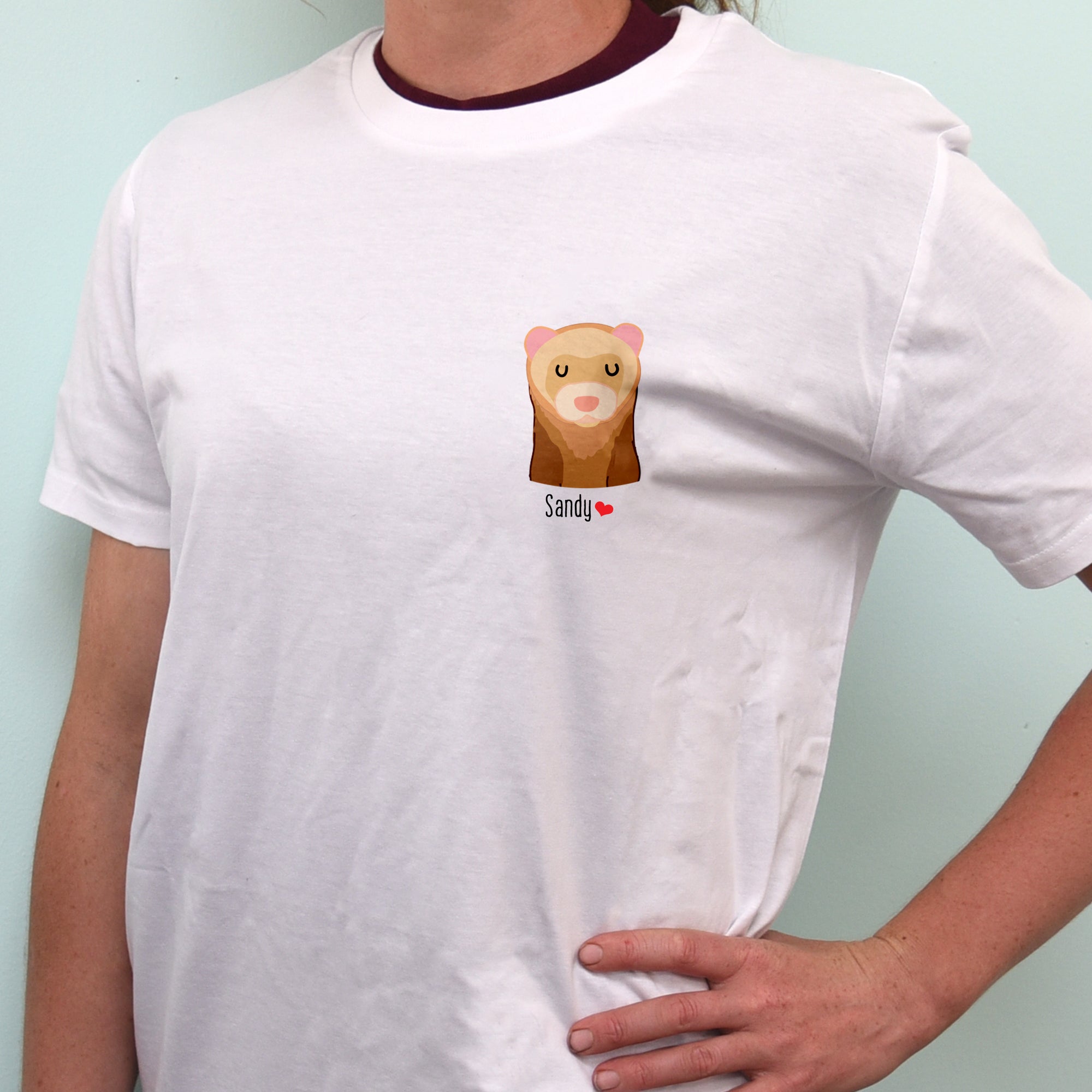 Personalised Ferret Lover T-shirt