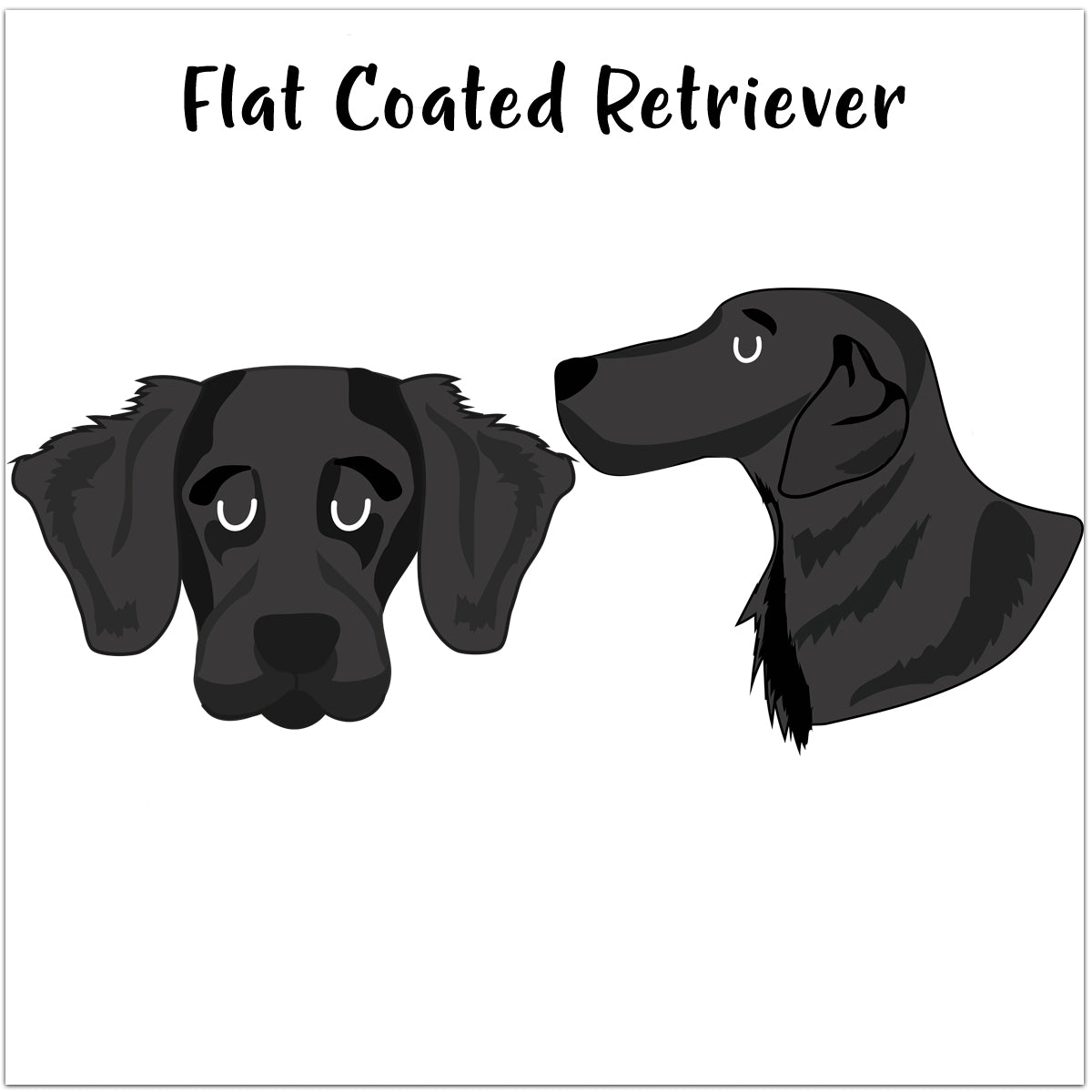 Flat Coated Retriever Personalised Christmas Present Sack  - Hoobynoo - Personalised Pet Tags and Gifts