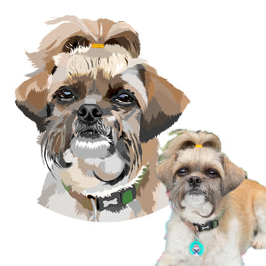 Bespoke Dog Lover T-shirt Custom Illustration