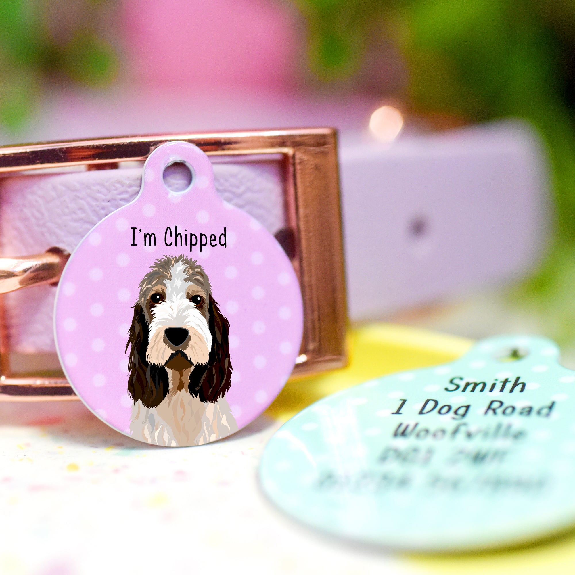 Grand Basset Griffon Vendeen Realistic Personalised Dog ID Tag