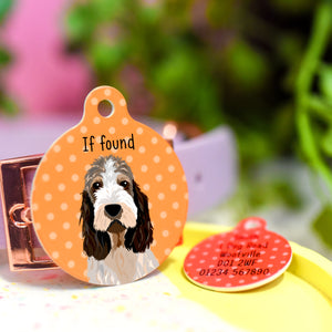Grand Basset Griffon Vendeen Realistic Personalised Dog ID Tag