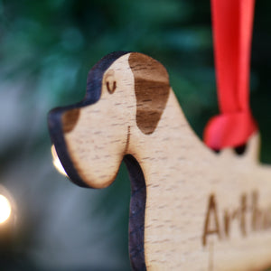 Dog Christmas Decoration - Great Dane - Solid Wood