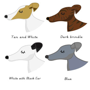 Greyhound/ Whippet Copper Personalised Dog ID Tag  - Hoobynoo - Personalised Pet Tags and Gifts