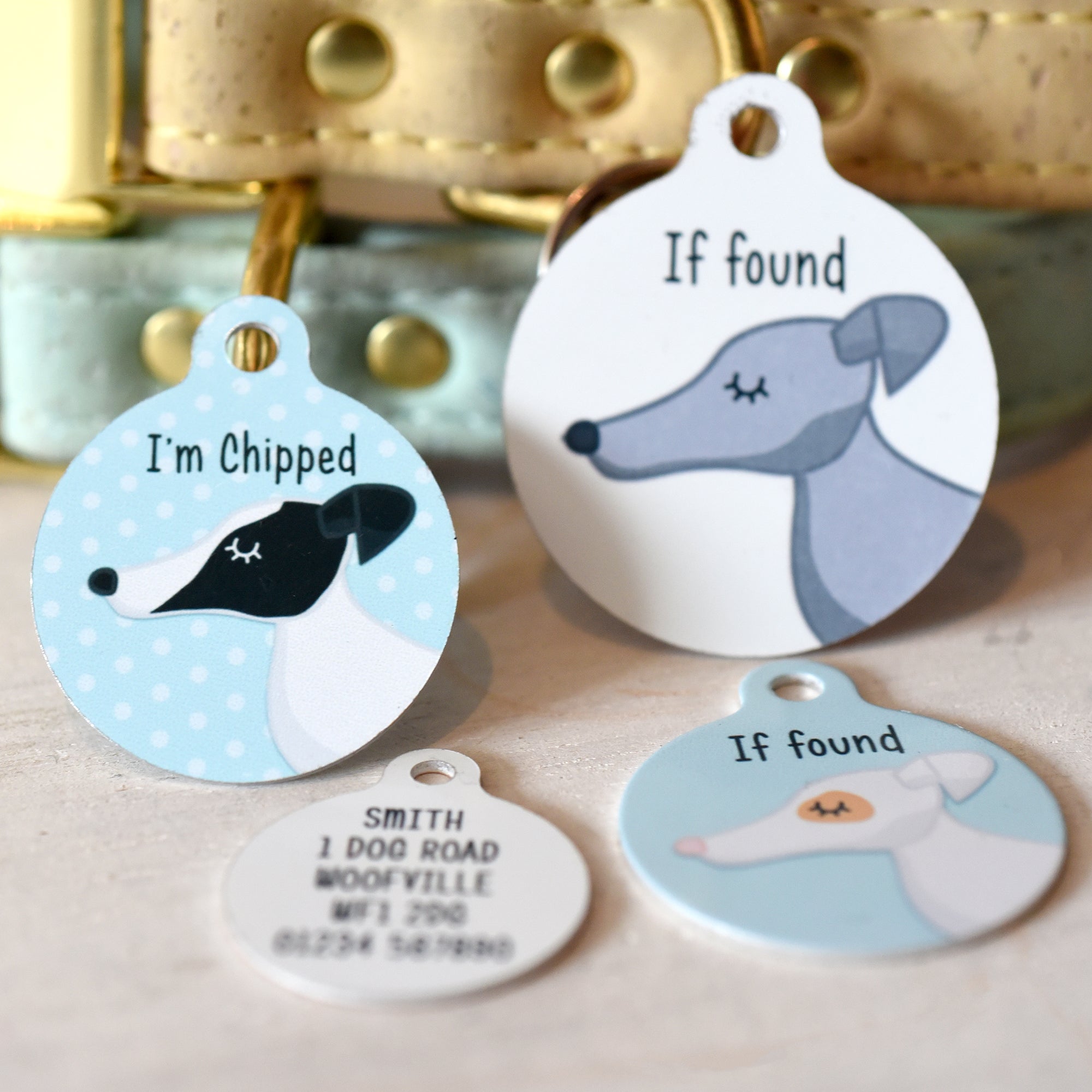Greyhound/ Whippet Personalised Dog Tag