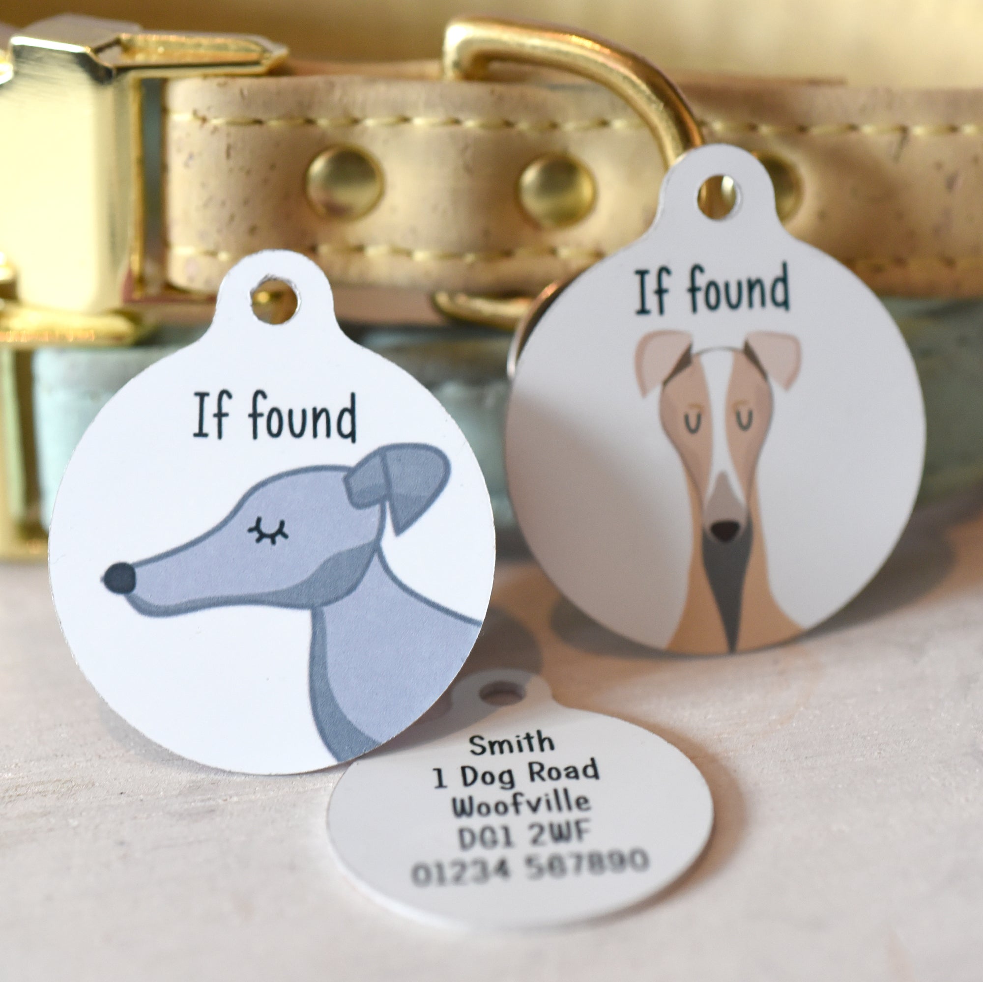 Greyhound/ Whippet Personalised Dog Tag