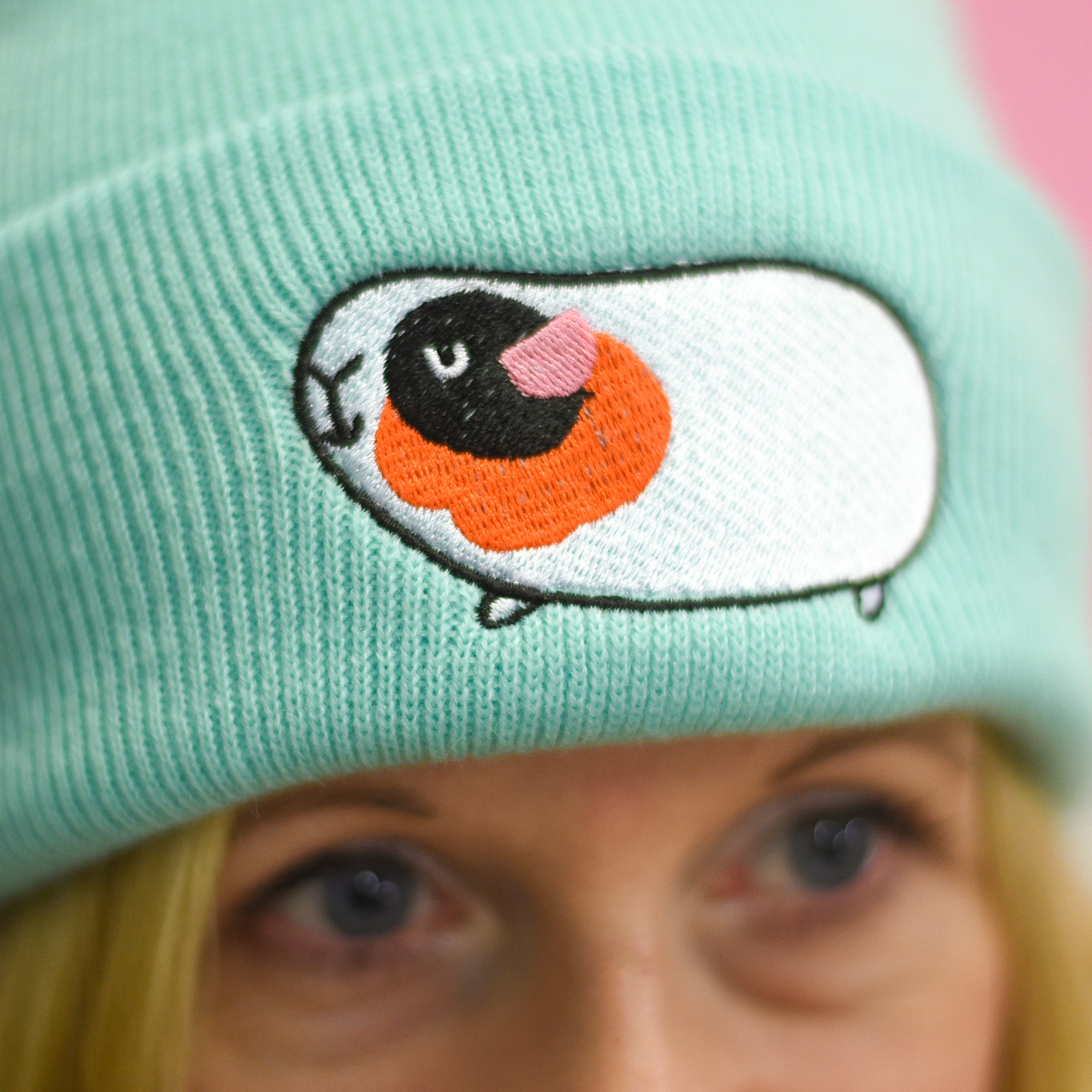 Guinea Pig Embroidered Beanie Hat