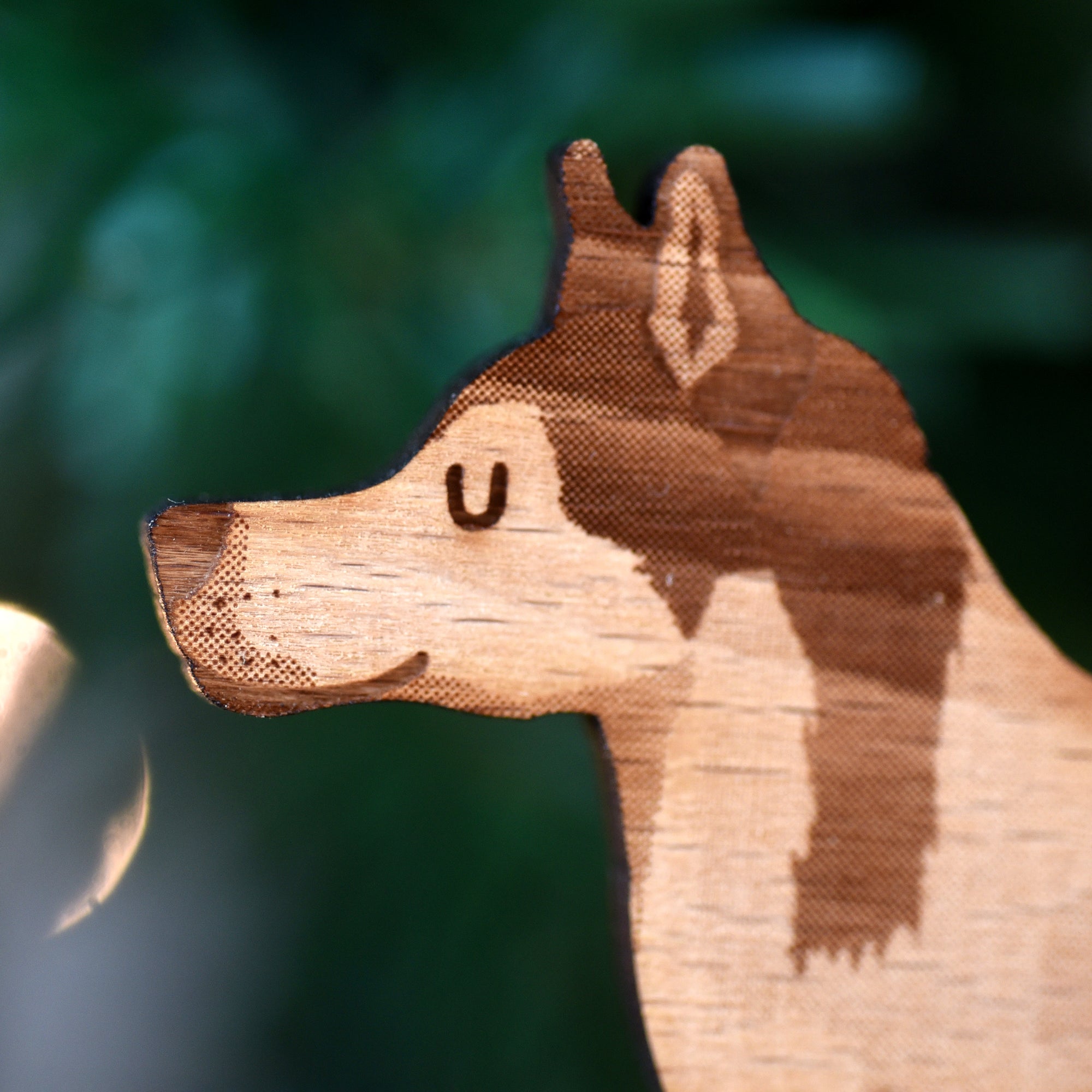 Dog Christmas Decoration - Husky - Solid Wood
