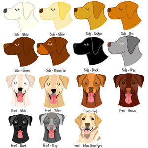 Personalised Labrador Dog Tag - Japanese Print