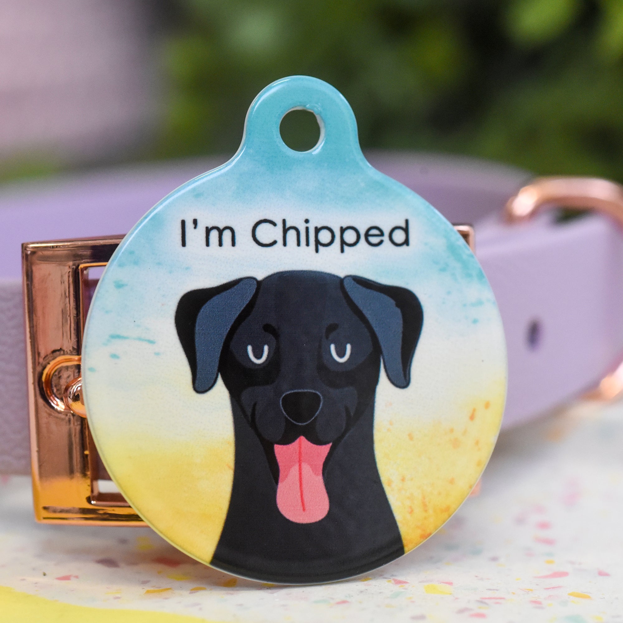 Personalised Labrador Dog Tag - Ink Paper