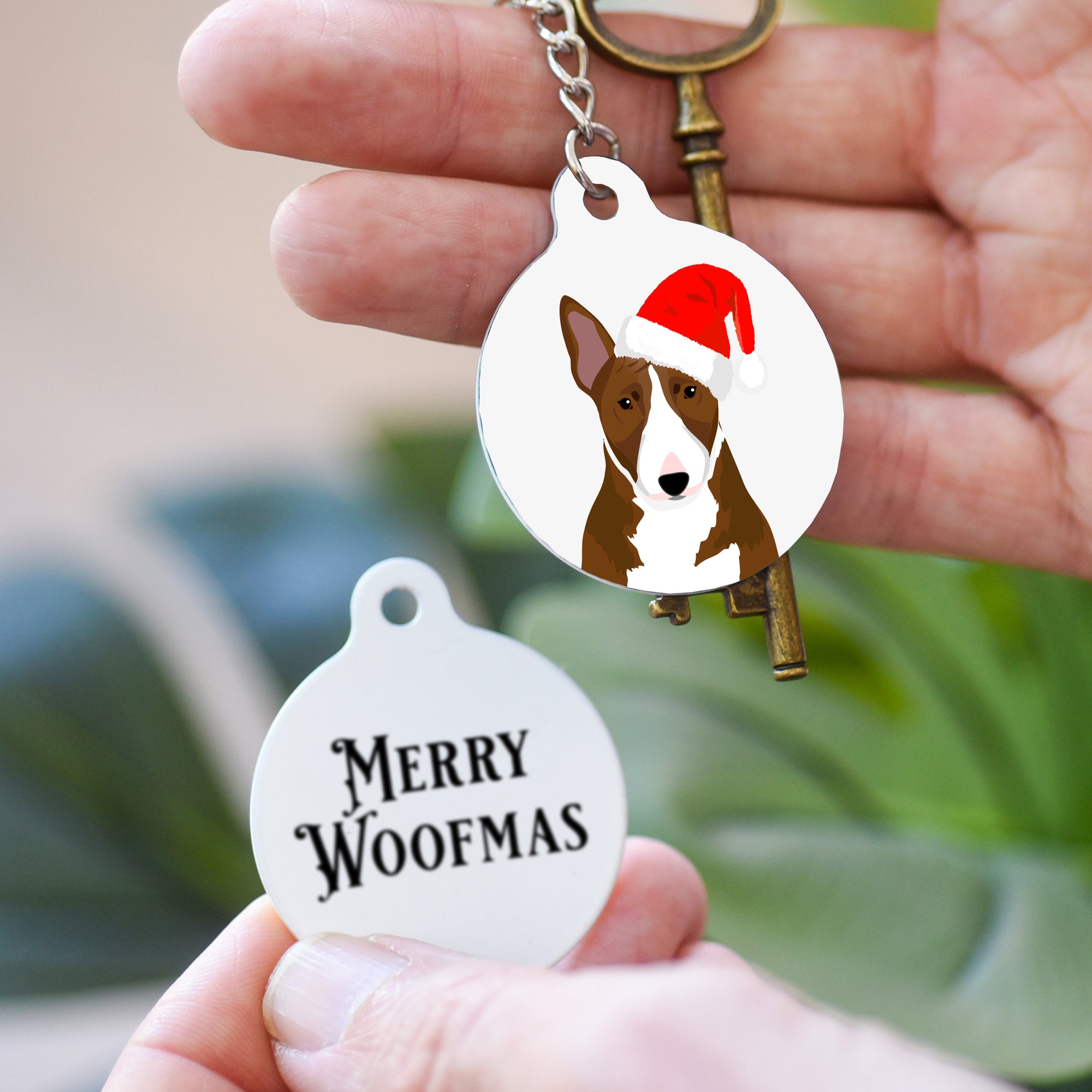 Merry Woofmas Dog Christmas Keyring