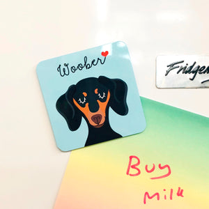 Personalised Dog Mini Fridge Magnet  - Hoobynoo - Personalised Pet Tags and Gifts