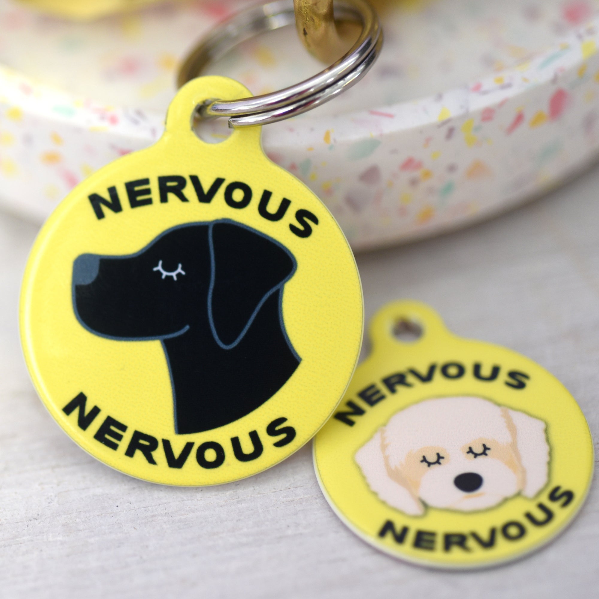 Dog Tag Personalised - Nervous