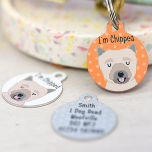 Norwich Terrier Personalised Dog ID Tag