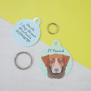 Nova Scotia Duck Tolling Retriever Personalised Dog ID Tag  - Hoobynoo - Personalised Pet Tags and Gifts