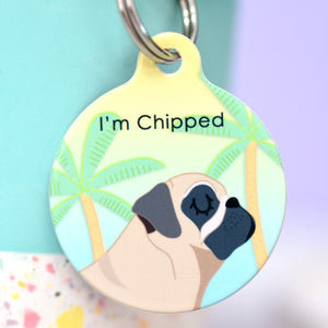Dog Tag Personalised - Palm Springs Design