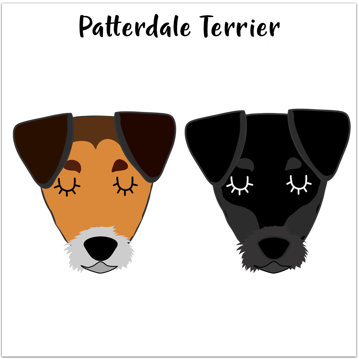 Patterdale Terrier Personalised Christmas Present Sack