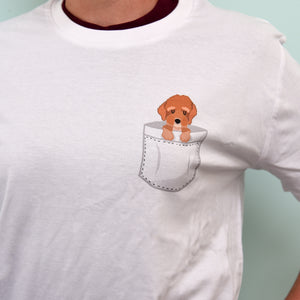 Personalised Puppy Pocket T-shirt
