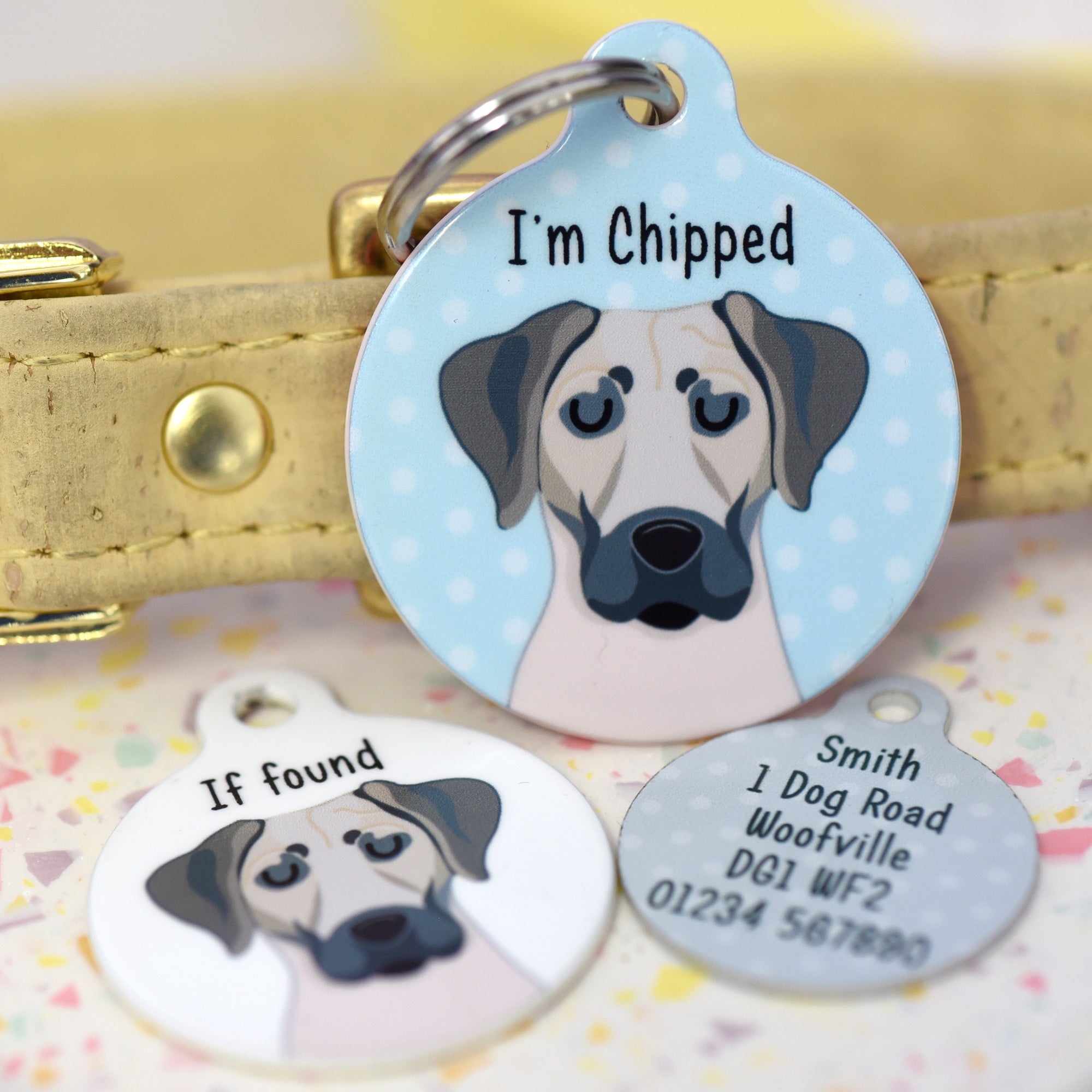 Black Mouth Cur Personalised Dog ID Tag