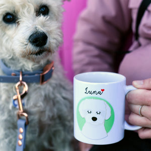 Personalised Portrait Dog Love Mug