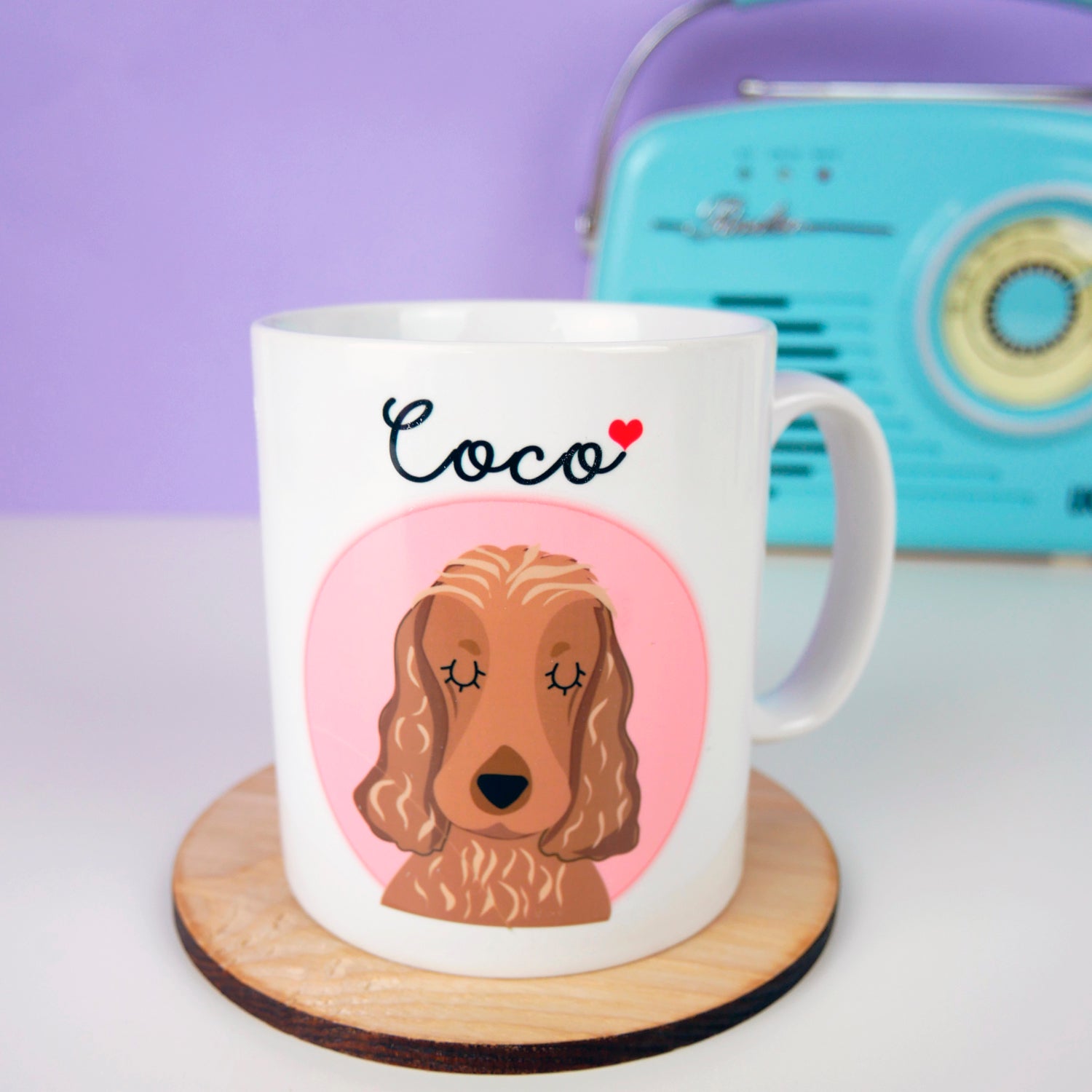 Personalised Portrait Dog Love Mug  - Hoobynoo - Personalised Pet Tags and Gifts