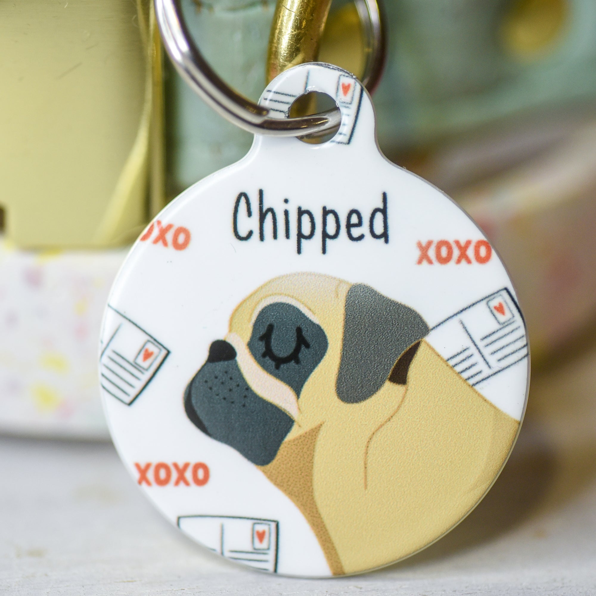 Dog Tag Personalised - Love Letters