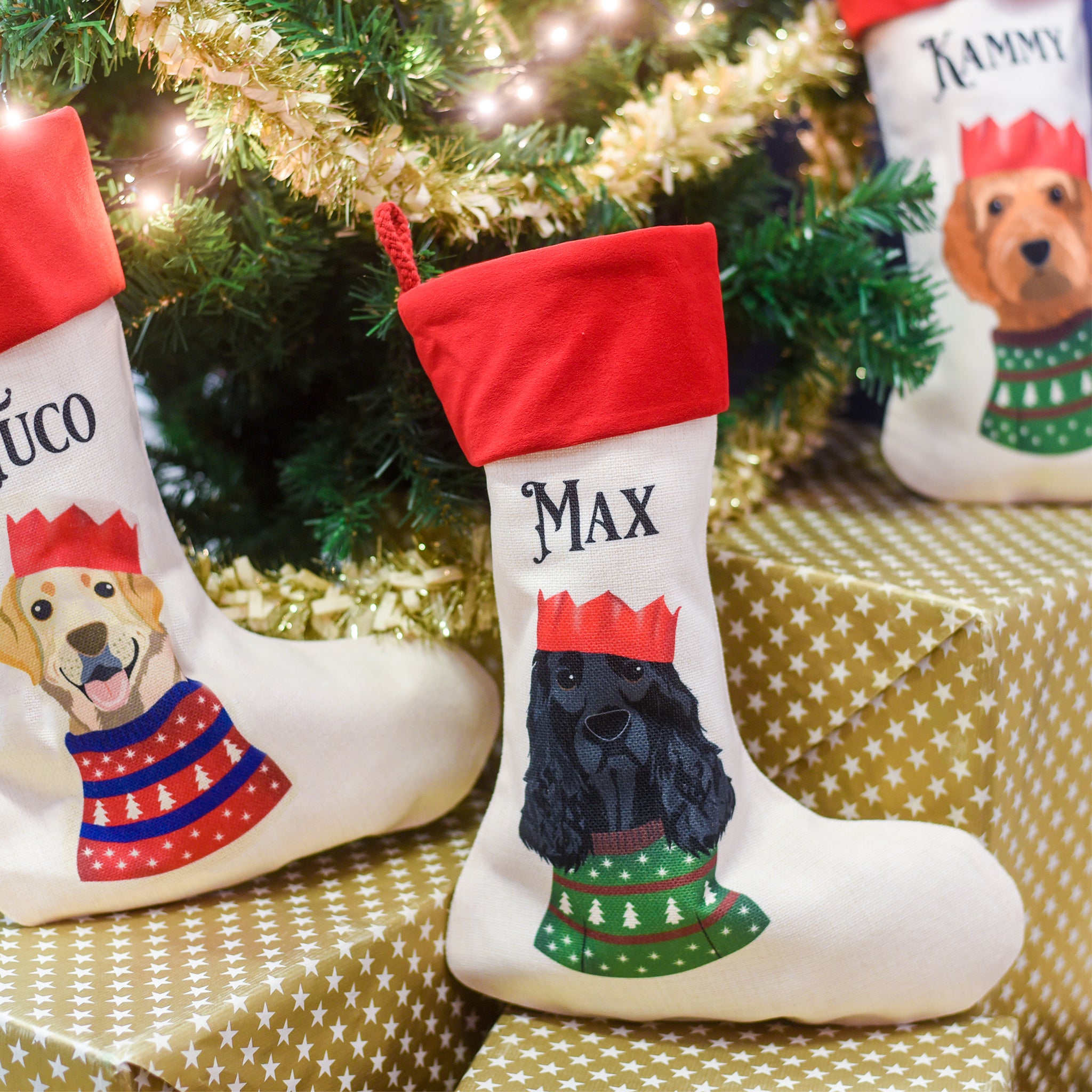 Personalized pet christmas outlet stockings