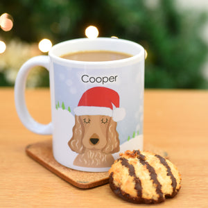 Personalised Snow Dog Christmas Mug