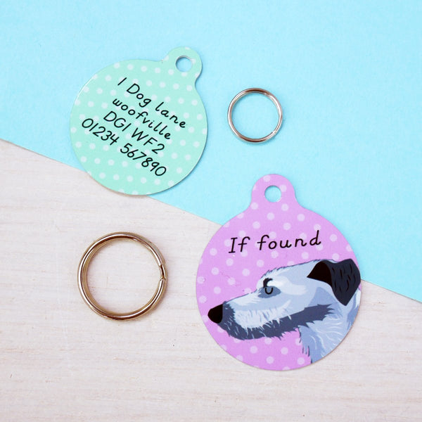 Lurcher Personalised Dog Tag Hoobynoo